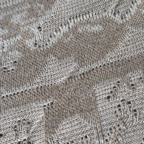 Vintage Coogi Knit Polo Shirt Brown Neutral Textured Logo Y2K Henley Cotton XXXL - Picture 12 of 12